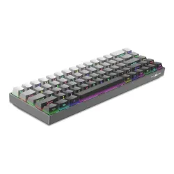Klawiatura gamingowa White Shark Nunchaku szara Gradient Red Switch RGB Hot-Swap