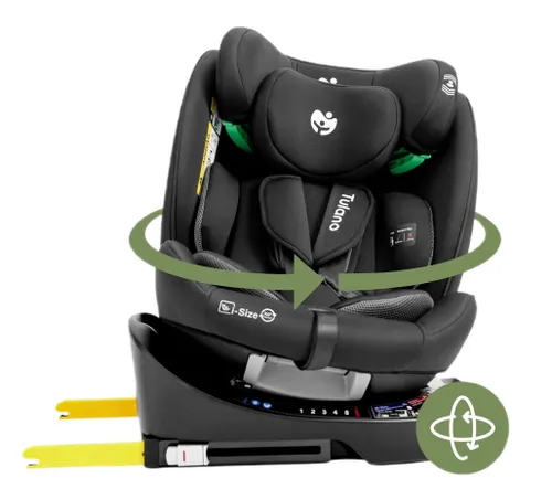 Fotelik samochodowy TULANO Loom 35 40-150 cm (0-36 kg) Czarny