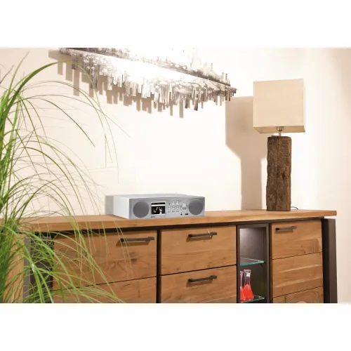 Radioodbiornik Imperial DABMAN i450 Radio FM DAB+ Internetowe Wi-Fi Bluetooth Srebrno-biały