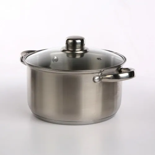 Garnek ze stali nierdzewnej z pokrywką FABIO 3,6 l