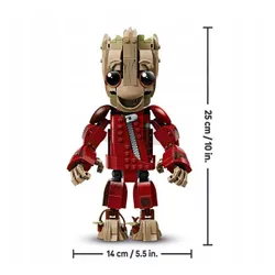 KLOCKI LEGO SUPER HEROES 76341 Groot w stroju Ravagera, zestaw klocków +10