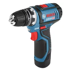 Bosch GSR 12V-15 FC Professional Akülü Matkap (+2 adet 2AH pil + Hızlı Şarj cihazı + Kılıf + kalemler)