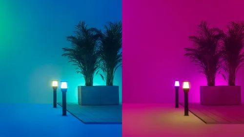 Lampa stojąca WiZ ogrodowa Bollard 4,8W Czarny