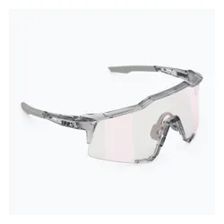 Okulary przeciwsłoneczne 100% Speedcraft polished translucent grey/rose gold mirror photochrom