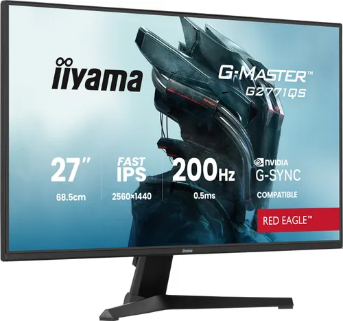 Monitor IIYAMA G-Master G2771QS-B1 27" 2560x1440px IPS 200Hz 0.5 ms [MPRT]