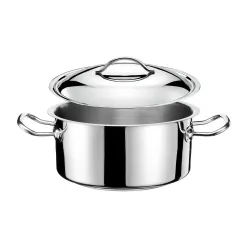 Garnek duży gastronomiczny ze stali nierdzewnej z pokrywką TOM-GAST EXCLUSIVE 10 l