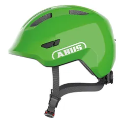 Kask rowerowy ABUS Smiley 3.0 LED Shiny Zielony dla Dzieci (rozmiar S)