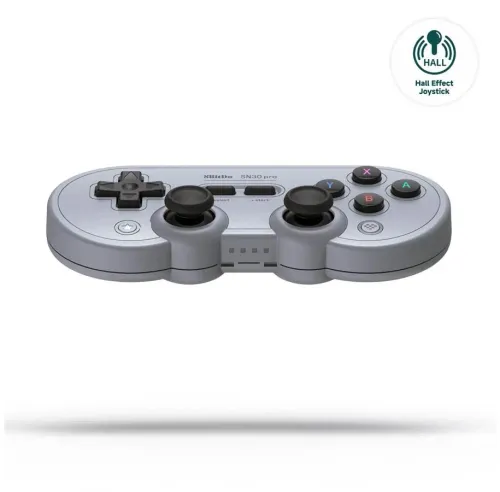 Pad 8BitDo SN30 Pro Bluetooth Hall Effect do PC, Nintendo Switch, Android, iOS Bezprzewodowy Gray