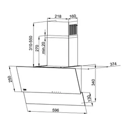 Вытяжка Beko HCA62320B черный