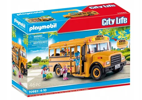 Строительные блоки Playmobil City Life 70983 школьный автобус