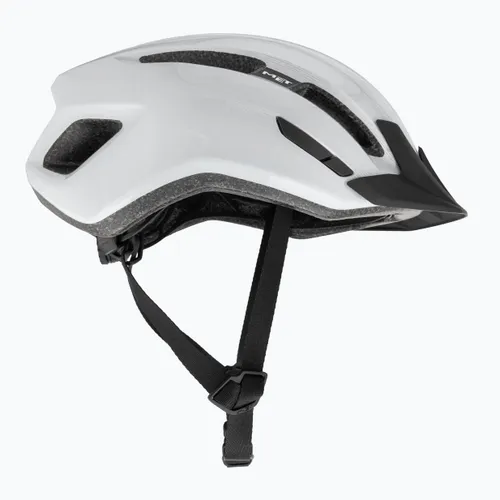 Kask rowerowy MET Downtown white glossy