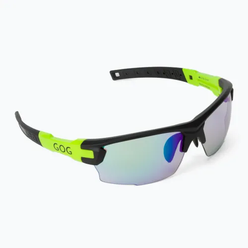 Okulary przeciwsłoneczne GOG Steno C matt black/green/ polychromatic green