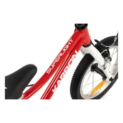 Rower dziecięcy KARBON Superlight 14 cali dla chłopca Czerwony