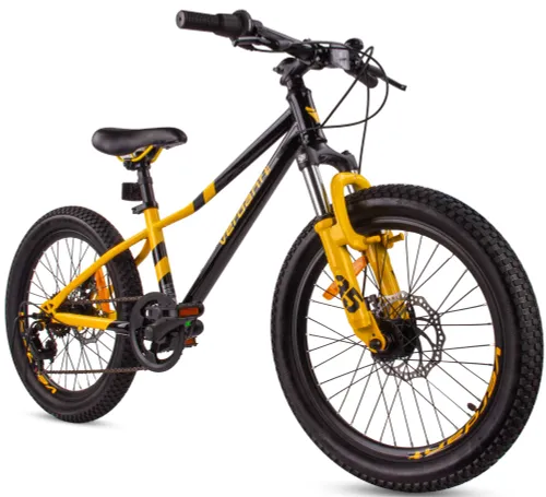 Rower dziecięcy SUN BABY Verdant Calix 20 dla chłopca Czarno-złoty