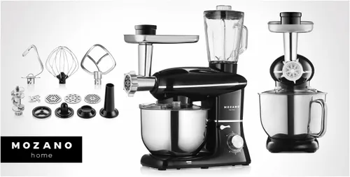 Robot kuchenny planetarny MOZANO Rob 02 1400W z blenderem kielichowym Czarny