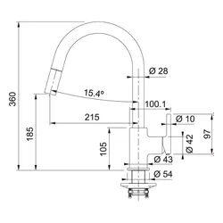 Bateria FRANKE Lina 115.0626.084 Cappuccino