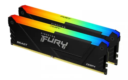 Pamięć RAM Kingston FURY Beast RGB DDR4 16GB (2 x 8GB) 3600 CL17 Czarny