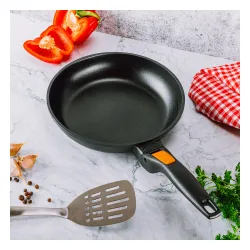 TESCOMA Smartclick 24 cm czarna - patelnia nieprzywierająca z odpinaną rączką