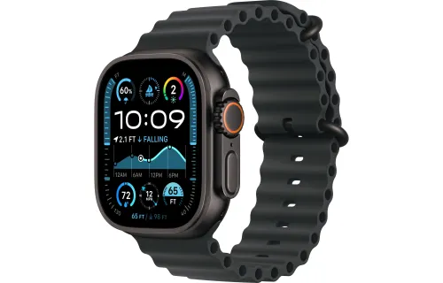 Apple Watch Ultra 2 GPS + Cellular Koperta z tytanu czarna 49mm Pasek Ocean Czarny