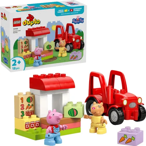 LEGO Duplo Świnka Peppa 10468 Ciągnik i rynek