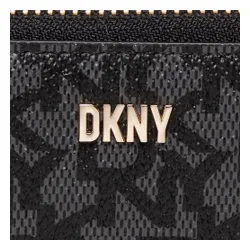 Büyük Kadın Cüzdan DKNY Bryant SM Zip Aroun R831j656 BK Logo / Bk XLB