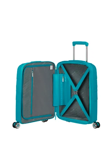 Маленький расширенный чемодан American Tourister StarVibe-verdigris