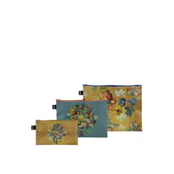 Eko kosmetyczki podróżne Loqi Vincent van Gogh - 50th Anniversary Bouquet / Flower Pattern