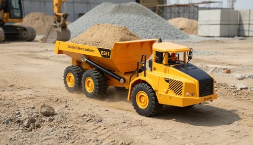 Zdalnie sterowany samochód COIL Auto RC pilot wywrotka ciężarówka VOLVO 1:16 żółta