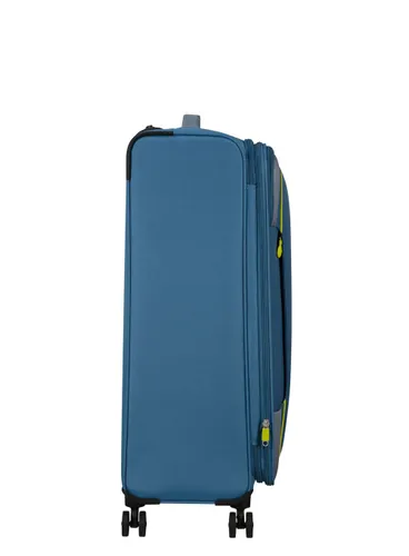 Большой расширяемый чемодан American Tourister Pulsonic-coronet blue