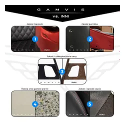 Fotel GAMVIS Expert Czarny (białe elementy)