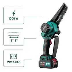 Piła łańcuchowa akumulatorowa TOKACHI 21V Drakkar 35 2x3Ah