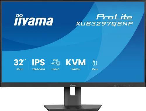 Monitor IIYAMA ProLite XUB3297QSNP-B1 32" 2560x1440px IPS 100Hz 1 ms [MPRT] + Norton Small Business