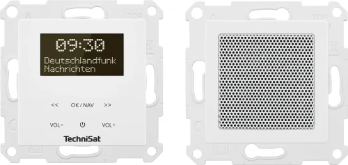 Radioodbiornik TechniSat DigitRadio UP 55 Radio FM DAB+ Bluetooth Biały