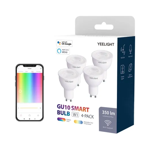 Inteligentna żarówka LED YEELIGHT YLDP004-A 5W GU10 Wi-Fi (4 szt.)