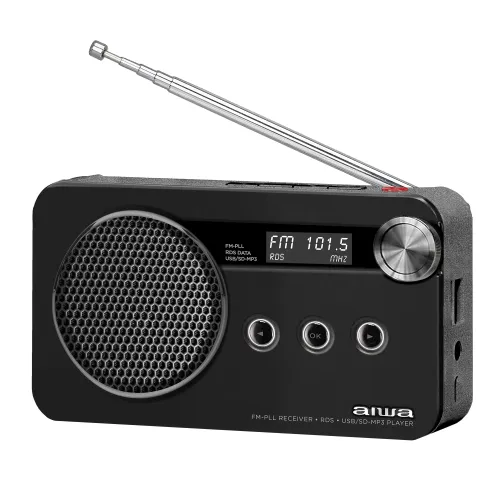 Radioodbiornik Aiwa RS-77PLL/BK Radio FM Czarny