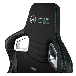 Fotel Noblechairs EPIC Mercedes-AMG Petronas F1 Team Gamingowy do 120kg Skóra ECO High Tech Czarny