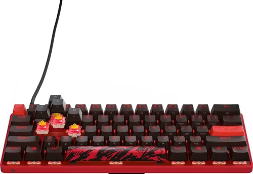 Klawiatura mechaniczna SteelSeries Apex 9 Mini FaZe Clan Limited Edition OptiPoint Czarno-czerwony