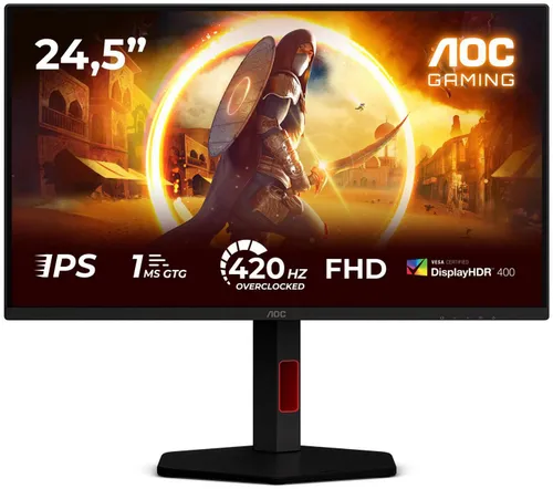 Monitor AOC 25G4KUR 24.5" 1920x1080px IPS 420Hz 0.3 ms [MPRT]