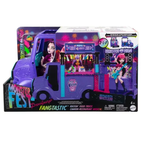 Mattel Monster High Концертный грузовик с едой Набор кукол Дракулаура