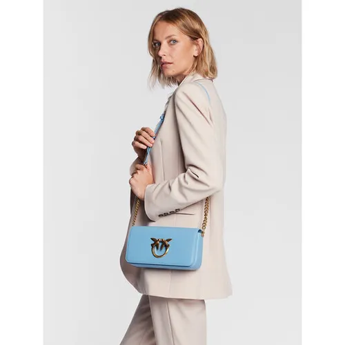 Pinko Love Click Baguette MINI pe 23 PLTT 100068 A0f1 Albastru deschis E42Q