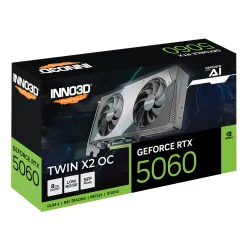 Karta graficzna Inno3D GeForce RTX 5060 Twin X2 OC 8GB GDDR7 128bit DLSS 4