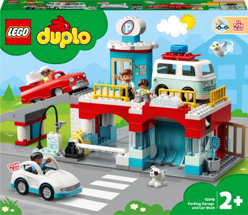 Конструктор Lego Duplo двухэтажная парковка и автомойка (10948)