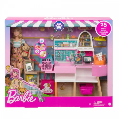 Mattel Barbie кукла зоомагазин набор