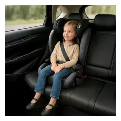 Fotelik samochodowy TULANO Joy 25 I-Size 100-150 cm (15-36 kg) Czarny-szary