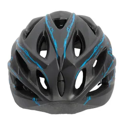 Kask rowerowy URBAN PRIME UP-HLM-EBK-BB Czarno-niebieski MTB (rozmiar L) + Magnetyczne okulary przeciwsłoneczne