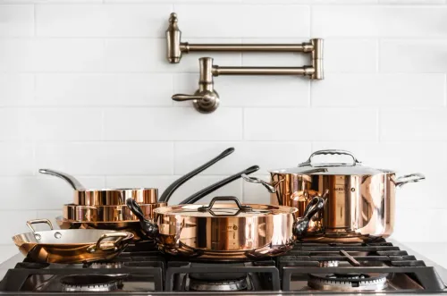 DE BUYER Prima Matera 5,7 l - garnek miedziany z pokrywką