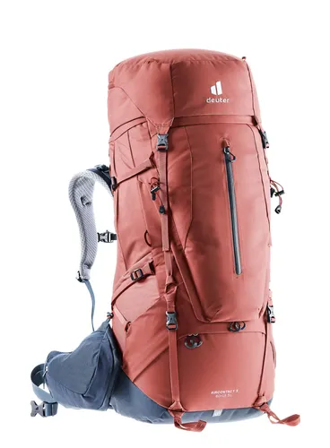 Plecak trekkingowy Deuter Aircontact X 60+15 SL damski - redwood/ink