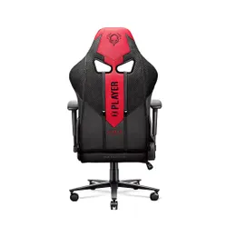 Fotel Diablo Chairs X-Player 2.0 Normal Size Gamingowy do 160kg Skóra ECO Tkanina Karmazynowo-antracytowy