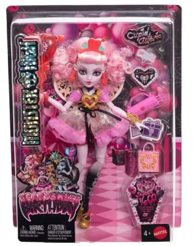 zestaw VMA748871 + VMA771762 (Lalka Mattel Monster High Straszysłodkie urodziny Draculaura Lalka JBG74 + Lalka MONSTER HIGH Scary Sweet Birthday Cupid Asteria JBG77)