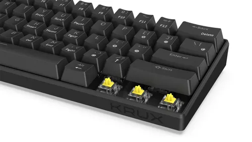 Klawiatura mechaniczna Krux Neo PRO RGB Wireless - Gateron Yellow